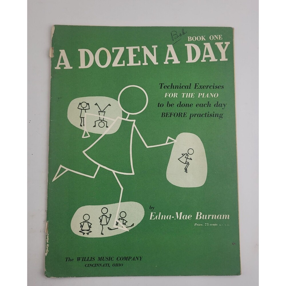 A Dozen a Day Technical Exercises for Piano Book One 1950 #SM3